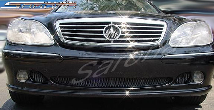 Custom Mercedes S Class Front Bumper  Sedan (2000 - 2002) - $490.00 (Part #MB-034-FB)